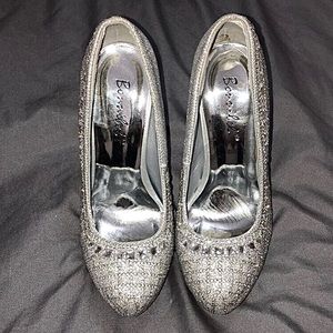 Bonnibel Silver Glitter 5 1/2 Hera-2 Heels